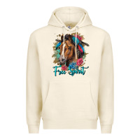 Tofu free spirit quarter horse floral Premium Hoodie - LillyAllenDesigns