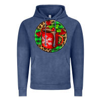 Vintage Denim christmas hot chocolate and candies Vintage Hoodie - AdoDesignShop