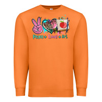 Carrot peace love art   ado Premium Sweatshirt - AdoDesignShop