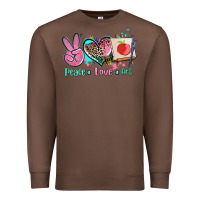 Chestnut peace love art   ado Premium Sweatshirt - AdoDesignShop