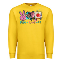 Lemon peace love art   ado Premium Sweatshirt - AdoDesignShop
