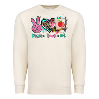 Sandshell peace love art   ado Premium Sweatshirt - AdoDesignShop