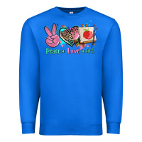 True Royal peace love art   ado Premium Sweatshirt - AdoDesignShop