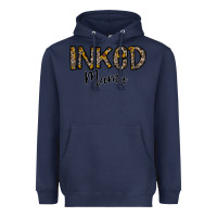 Navy ınked mama Heavyweight Hoodie - CowhideDigitalArt