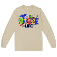 Mushroom autism nurse life Long Sleeve Tee - texasbilliewilder