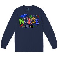 Navy autism nurse life Long Sleeve Tee - texasbilliewilder