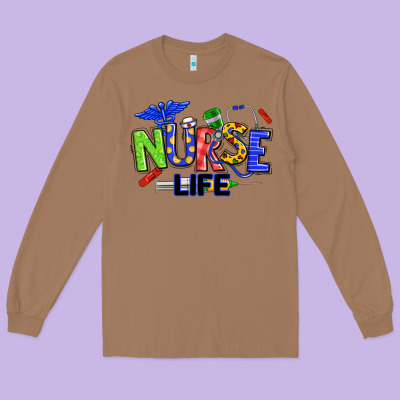 Autism Nurse Life Long Sleeve Tee Designed By Texasbilliewilder