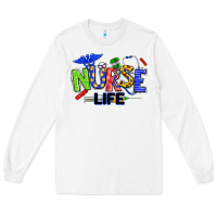 White autism nurse life Long Sleeve Tee - texasbilliewilder