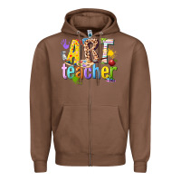 Chestnut art teacher Zipper Hoodie - texasbilliewilder