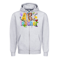 Heather Grey art teacher Zipper Hoodie - texasbilliewilder