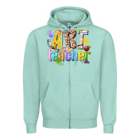Seafoam art teacher Zipper Hoodie - texasbilliewilder