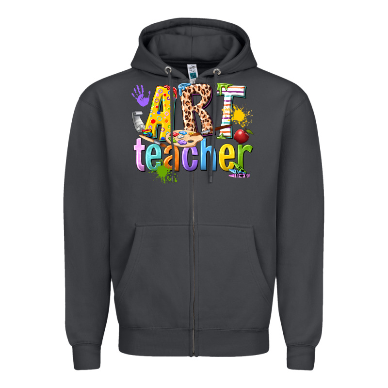 Art Teacher Zipper Hoodie by texasbilliewilder | Teevron