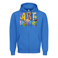 True Royal art teacher Zipper Hoodie - texasbilliewilder