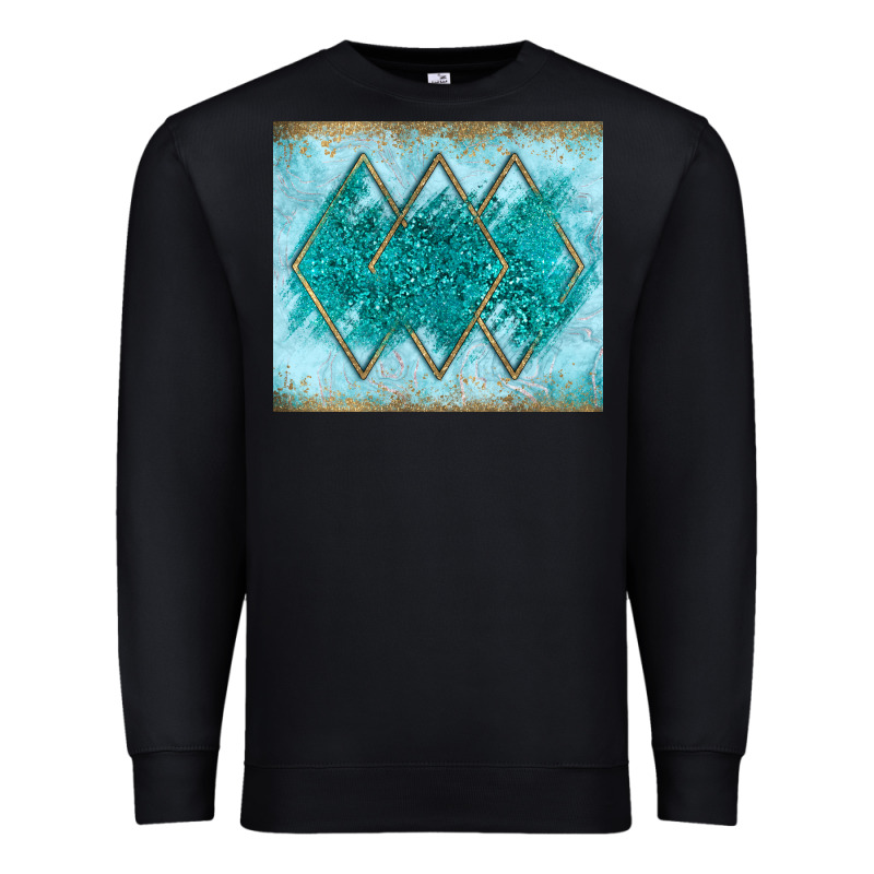 Turquoise Glitter Premium Sweatshirt by JahusDesignShop | Teevron