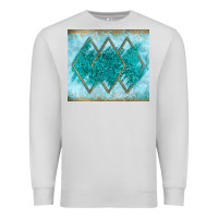 Dove Grey turquoise glitter Premium Sweatshirt - JahusDesignShop