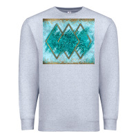 Heather Grey turquoise glitter Premium Sweatshirt - JahusDesignShop