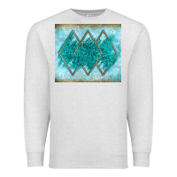 Oatmeal Heather turquoise glitter Premium Sweatshirt - JahusDesignShop