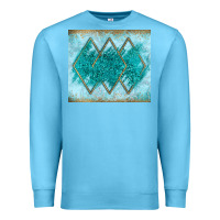 Ocean Blue turquoise glitter Premium Sweatshirt - JahusDesignShop