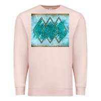 Pale Pink turquoise glitter Premium Sweatshirt - JahusDesignShop