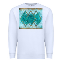 White turquoise glitter Premium Sweatshirt - JahusDesignShop