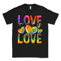 Black love is love with hearts Classic Tee - texasbilliewilder