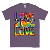 Lavender love is love with hearts Classic Tee - texasbilliewilder