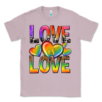 Lilac love is love with hearts Classic Tee - texasbilliewilder
