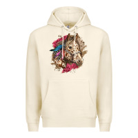 Tofu Floral Appaloosa Horse With Feathers Premium Hoodie - LillyAllenDesigns