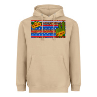 Mushroom usa sunflower and cactus license plate Heavyweight Hoodie - HRA Design Shop