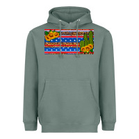 Sage usa sunflower and cactus license plate Heavyweight Hoodie - HRA Design Shop