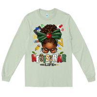 Matcha registrar life afro messy bun Long Sleeve Tee - texasbilliewilder