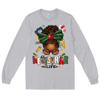 Moon Dust registrar life afro messy bun Long Sleeve Tee - texasbilliewilder