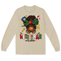 Mushroom registrar life afro messy bun Long Sleeve Tee - texasbilliewilder