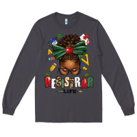 Smoke registrar life afro messy bun Long Sleeve Tee - texasbilliewilder