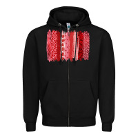 Black valentine's day brushstroke Zipper Hoodie - RanaPortraitStore