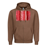 Chestnut valentine's day brushstroke Zipper Hoodie - RanaPortraitStore