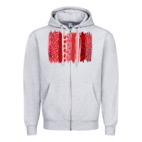 Heather Grey valentine's day brushstroke Zipper Hoodie - RanaPortraitStore