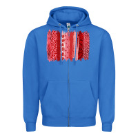 True Royal valentine's day brushstroke Zipper Hoodie - RanaPortraitStore