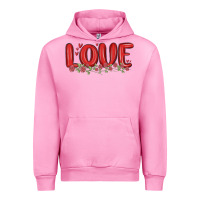 Fuchsia Pink love valentine s day Urban Hoodie - MaliasSmallBusiness