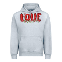 Heather Grey love valentine s day Urban Hoodie - MaliasSmallBusiness