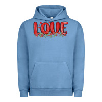 Pigment Pebble Blue love valentine s day Urban Hoodie - MaliasSmallBusiness