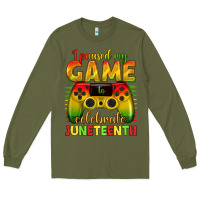 Army Green I paused my game celebrate Juneteenth Long Sleeve Tee - texasbilliewilder
