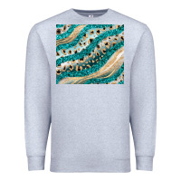 Heather Grey turquoise glitter Premium Sweatshirt - JahusDesignShop