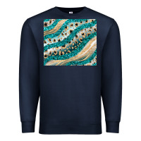 Navy turquoise glitter Premium Sweatshirt - JahusDesignShop