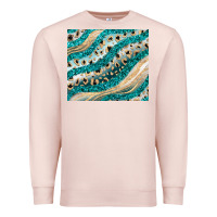 Pale Pink turquoise glitter Premium Sweatshirt - JahusDesignShop