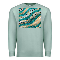 Seafoam turquoise glitter Premium Sweatshirt - JahusDesignShop