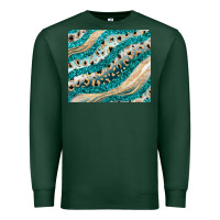 Sports Green turquoise glitter Premium Sweatshirt - JahusDesignShop