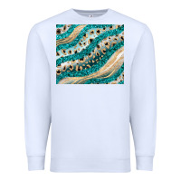 White turquoise glitter Premium Sweatshirt - JahusDesignShop