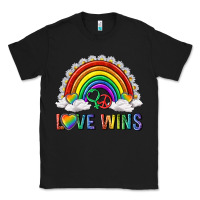 Black love wins with daisy and heart Classic Tee - texasbilliewilder