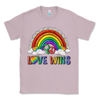 Lilac love wins with daisy and heart Classic Tee - texasbilliewilder
